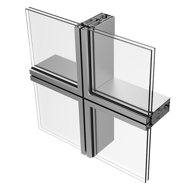 AluK AW86B unitized facade cross section