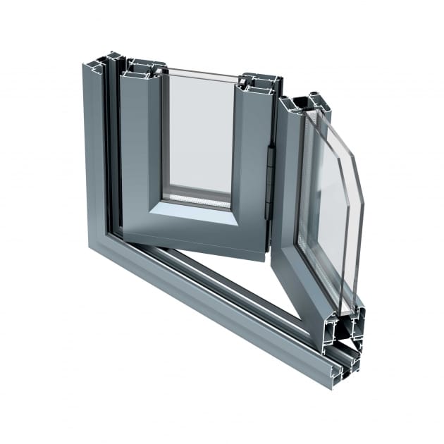 AluK BSF70NI folding door cross section