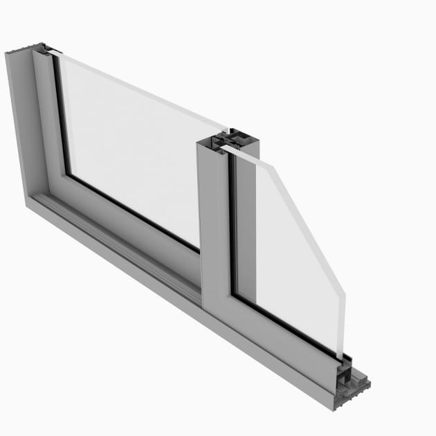 AluK S115NI sliding door cross section