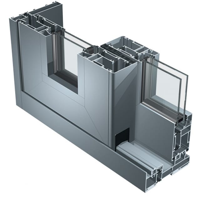 AluK SC140TT thermally broken sliding and lift and slide cross section